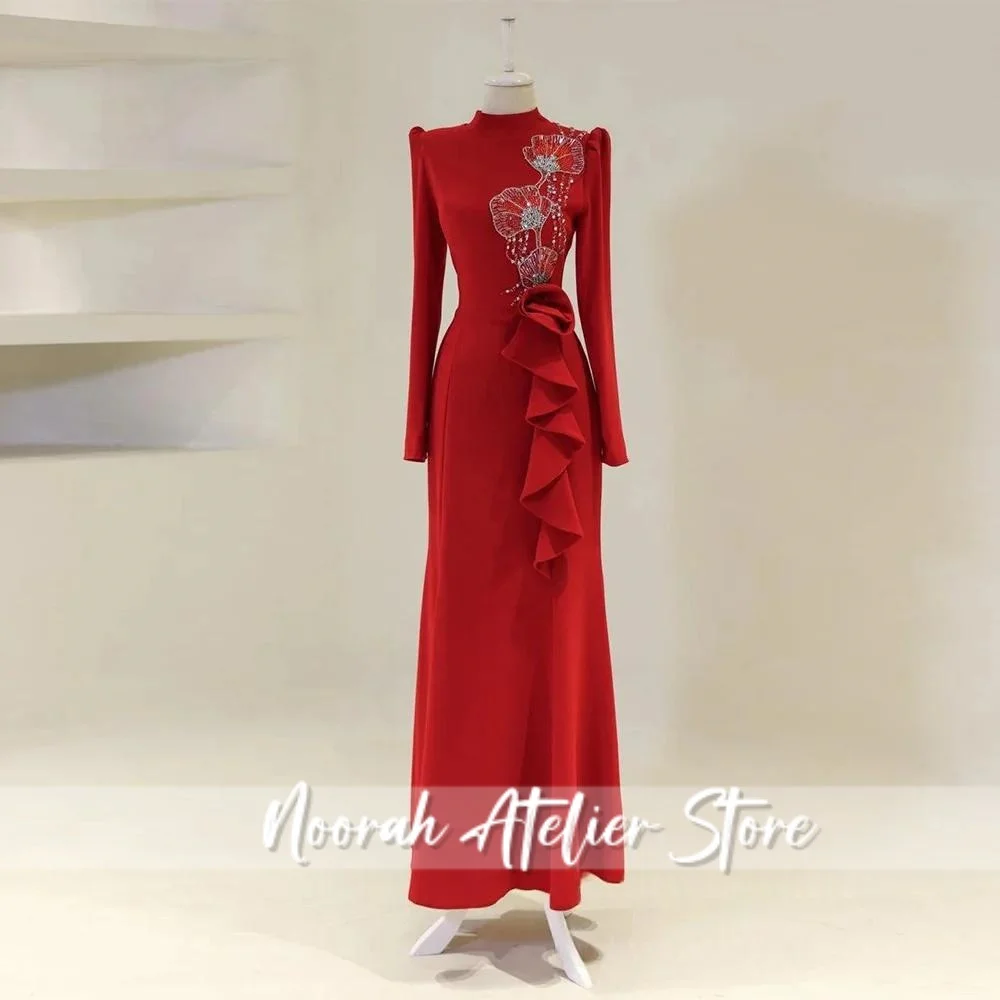 فساتين سهرة أنيقة إسلامية باللون الأزرق الملكي H N Dubai 2025 فساتين زفاف مطرز فستان حفلات Fساتين فستان رسمي مخصص