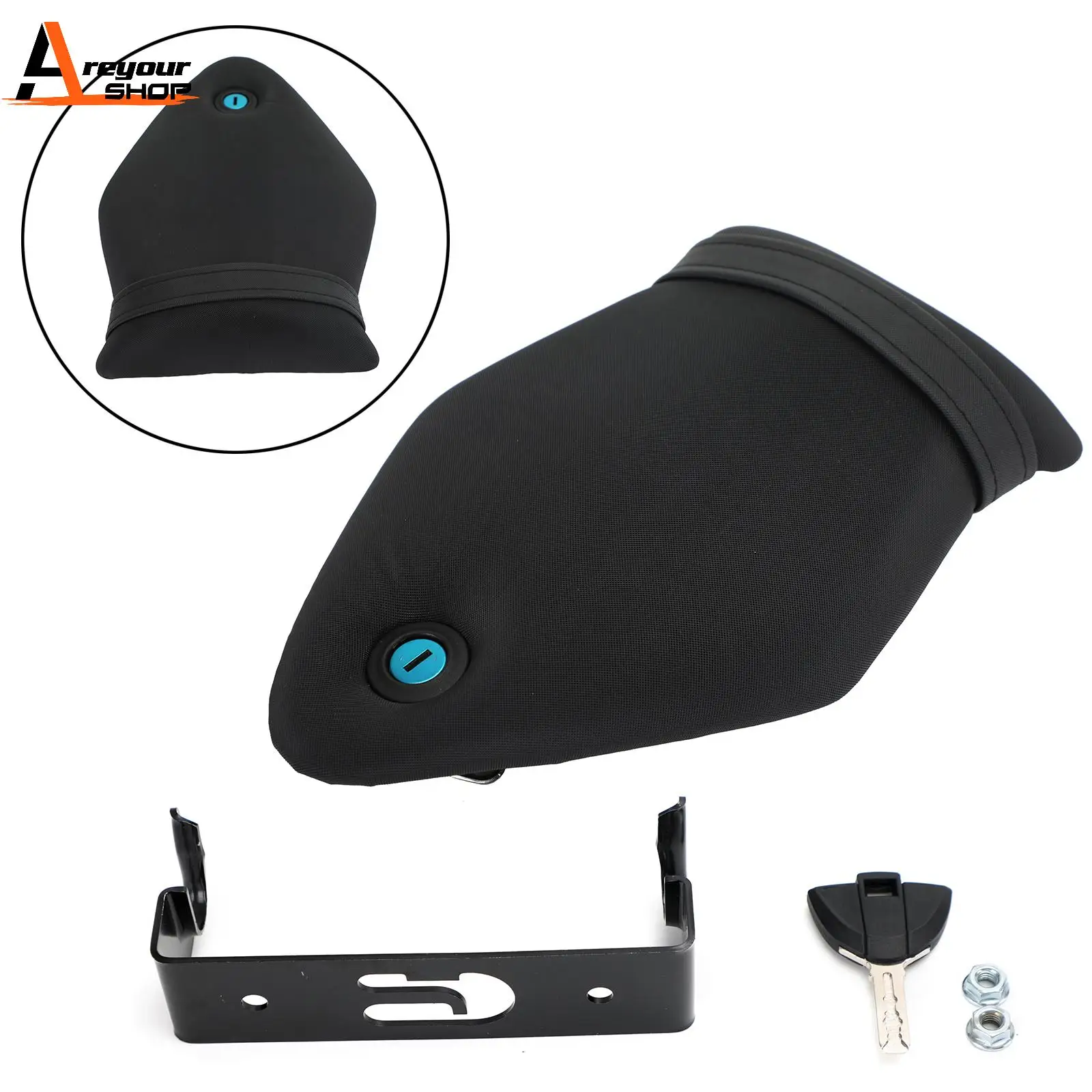 Areyourshop Rear Passenger Seat Back seat Cushion Fit for BMW S1000RR 2009 to 2018 Motorcycle Parts