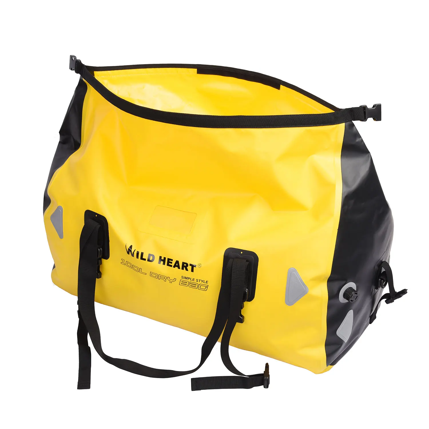 WILD HEART Motorcycle Waterproof Tail Bag 40L/66L/100L 500D PVC Double Bottom Motorbike Saddle Seat Storage Luggage Pack