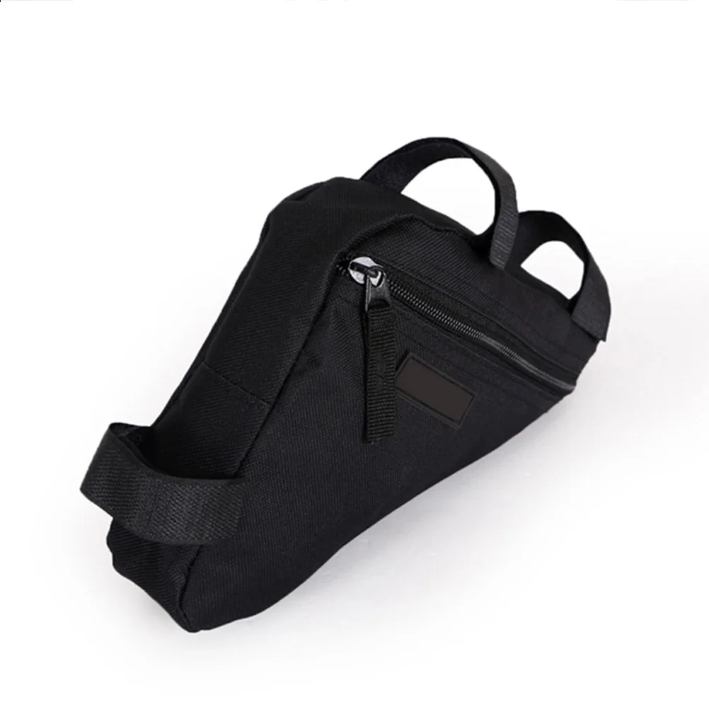 

Multifunctional Bike Handlebar Bag Waterproof Cycling Storage Pouch Nylon Front Mount for Folding Bikes