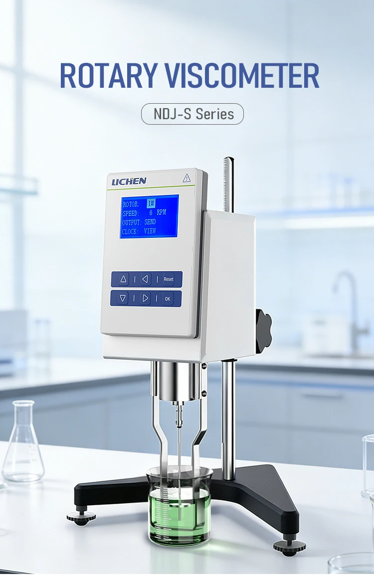 Factory Direct Supplier Lachoi Brand Ndj 5s Digital LCD Display Portable Viscometer For Cosmetics Oil Testing