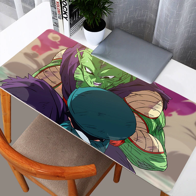 DBZ Dragon Ball Piccolo Muismat Spel 90x400 Rubber Mini Pc Toetsenbord Laptop Computer Snelheid Bureau Mat Gaming accessoires Muismat