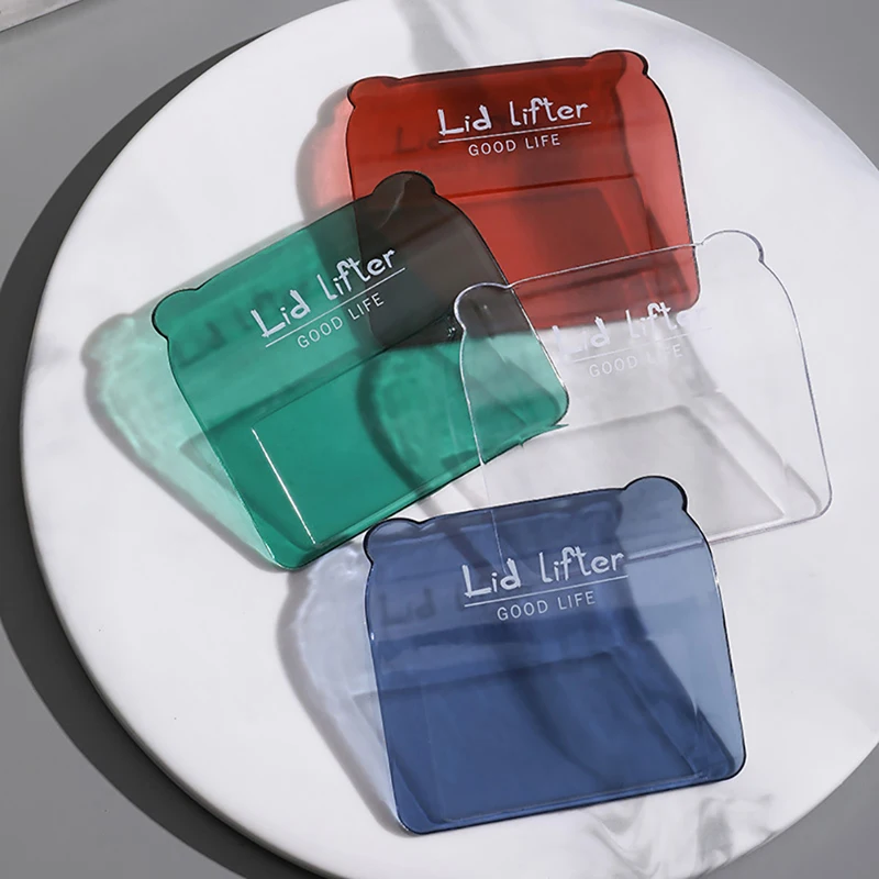 Portable Nordic Transparent Toilet Seat Lifter Toilet Lifting Device Avoid Touching Toilet Lid Handle WC Accessories