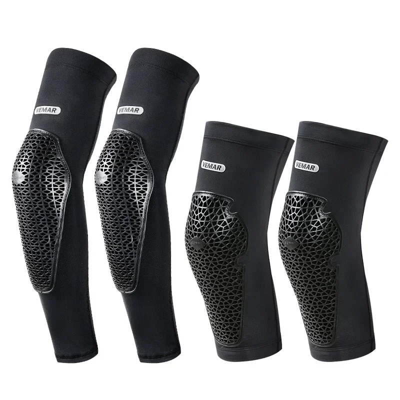 VEMAR Motorcycle Ice Sleeve Protection Set Knee Pads Equipment Elbow Brace Leg Cover Protector Accessories for Bike Motocross