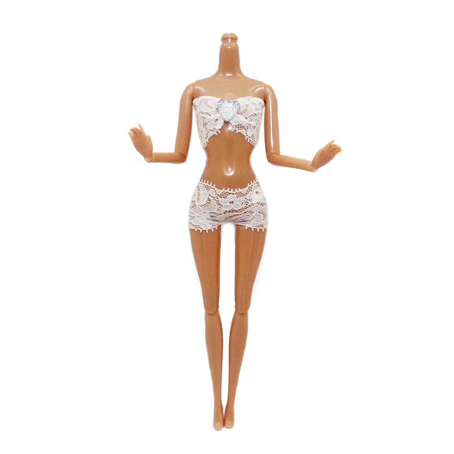 Nueva ropa adecuada para muñecas de 30cm, bragas de encaje sexis a la moda + conjunto de chaleco 1/6 BJD, vestido diario, accesorios de ropa para jugar a las casitas