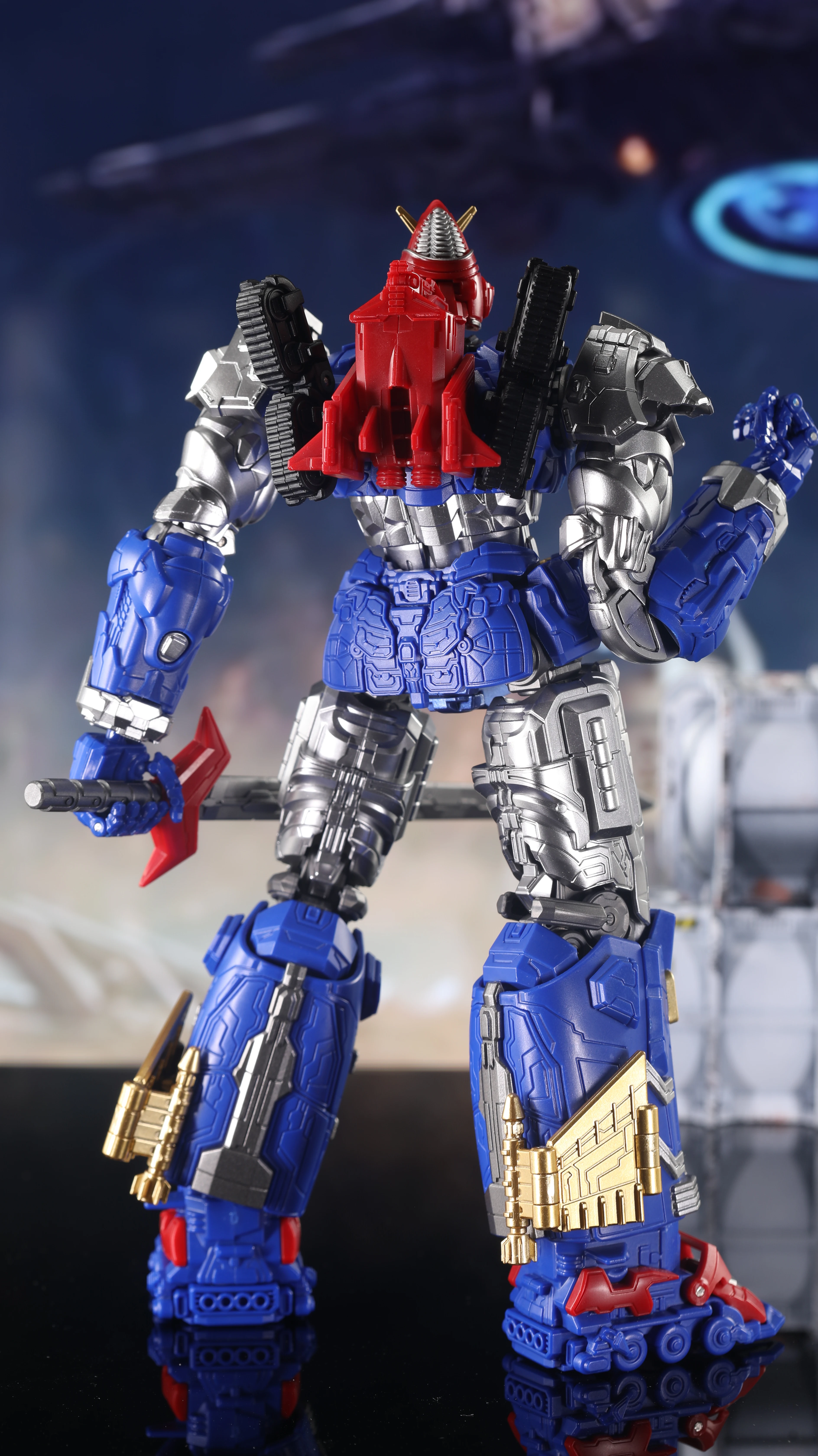 YOLOPARK AMK Serie Voltes V: Legacy Voltes V Mech Modellbausatz - Modellbausatz Actionfiguren Spielzeug – Detail 12