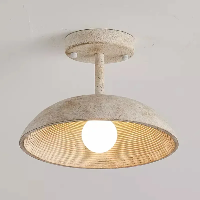 American Retro Entrance Hallway Ceiling Ligh Single Head Light Designer Balcony Lamp Creative Resin Decoration Lighting Fixture