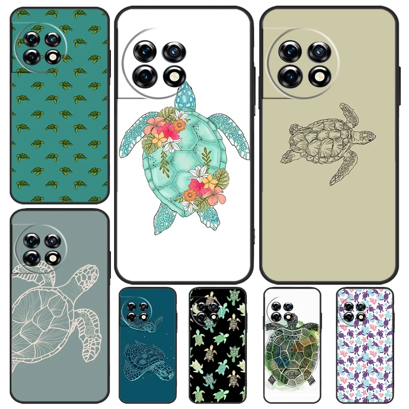 Sea Turtle Case For OnePlus 10 Pro 8 9 11 8T 9R 9RT 10T OnePlus Nord 2T 2 CE 3 Lite N30 N20 N10 Cover