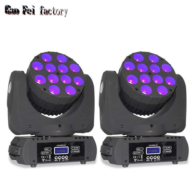 

Moving Head Light 12x12W Beam Wash Led Movil Lights RGBW 4in1 DMX512 For Nightclub DJ Party Stage Lighting