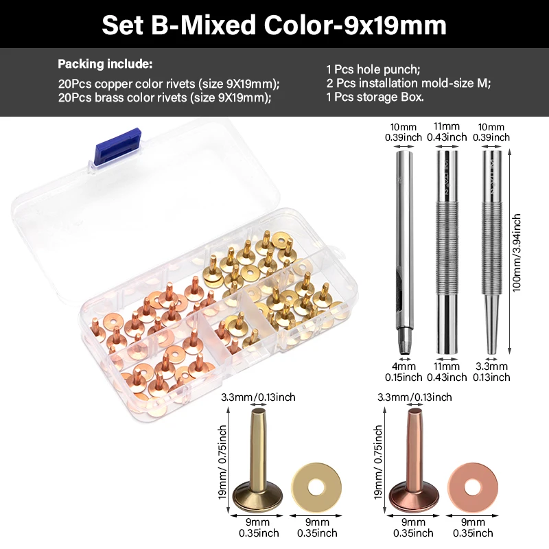 Set B-9x19 mix color