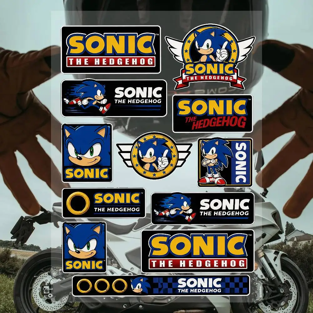 Sonic Anime Character Stickers Set Waterproof Vinyl Decals For Laptop Phone Case Water Bottle Helmet Skateboard Notebook