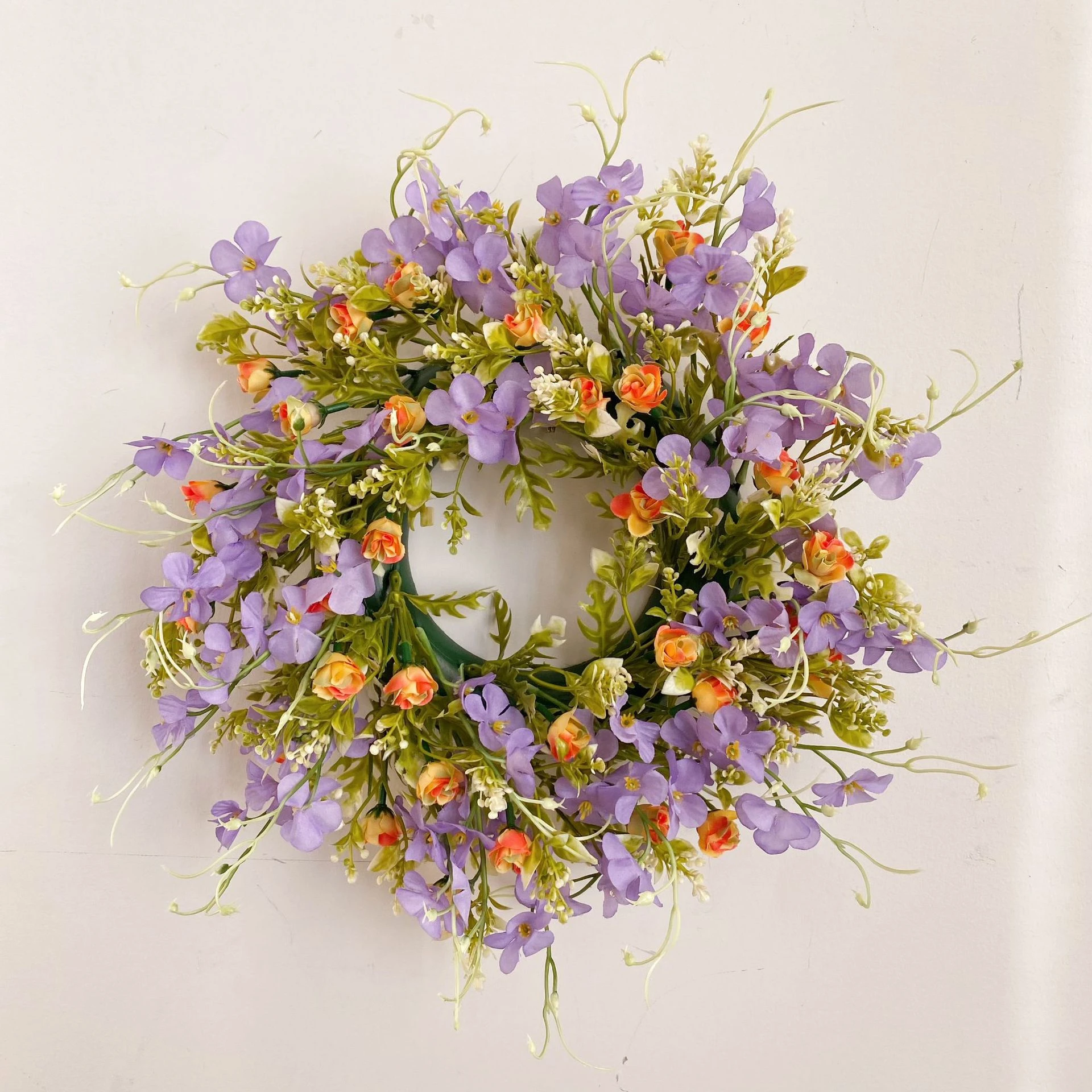 

40Cm Lavender Artificial Flower Garland for Home and Front Door Decor Featuring Spring Wreath and Long Lasting Plastic