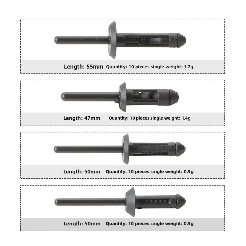 41 Piece Plastic Blind Rivet GunQuick Release Rivet MachinePlastic Rivet PullerPolyethylene Riveting Tools