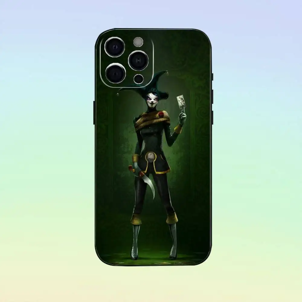 Capa de telefone joker art para iPhone 17,16,15,14,13,12,11, capa preta de silicone macio