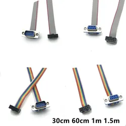 FC-10P Rehearsal cable Conversion cable 2.54 to DB9 Male female FC16P to DB15P press cable FC10/DB