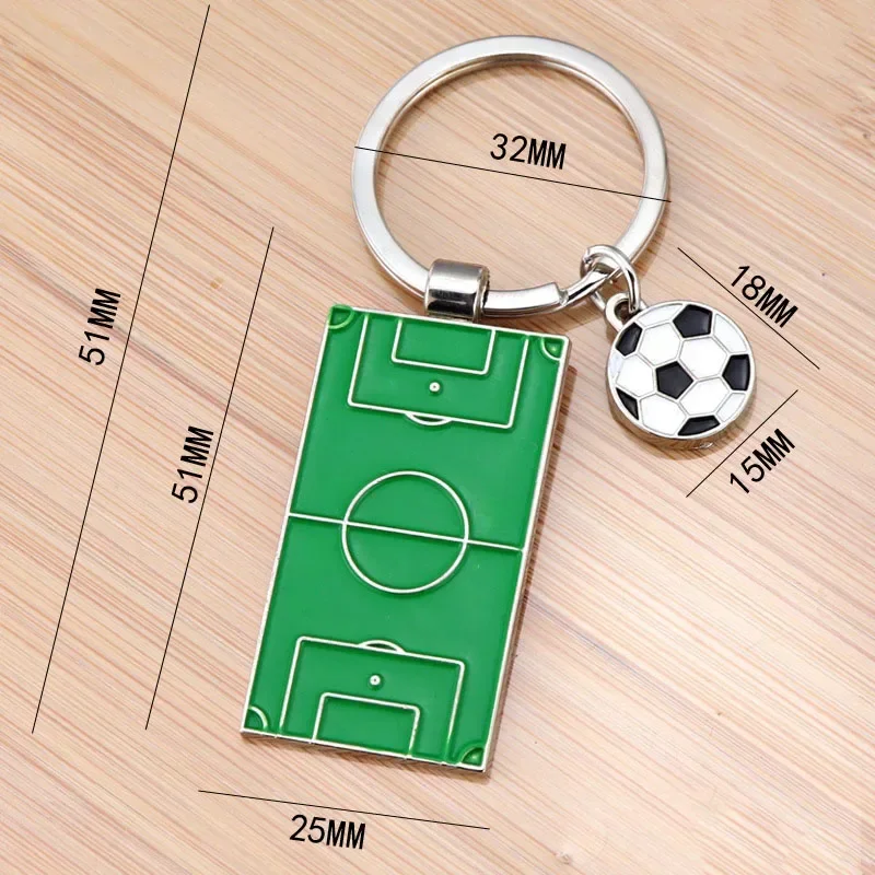 Creative Football Basketball Keychain Gift Club Keyrings for Audi Mercedes Benz Volkswagen BMW KIA Porsche Toyota Ford Honda