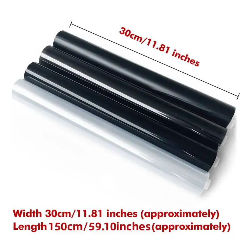 

30x150cm PVC Light Covering Film Car Headlight Taillight Vinyl Film Fog Light Rear Lamp Tint Film Foil Stickers Cover