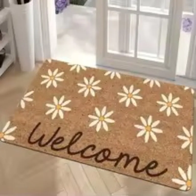 Daisy Willkommensmatte imitiert Kokospalme, Eingangstürmatte, Fußmatte, Eingangstürmatte, Eingangsküchenmatte