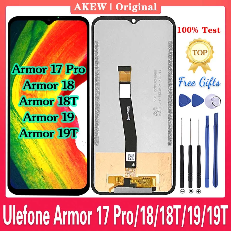 Original 6.58" For Ulefone Armor 17 Pro LCD Display Armor 18 18T 19 19T Touch Screen Armor18 Armor19 Digitizer Assembly Replace