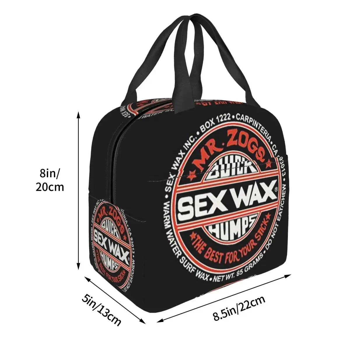 Mr Zogs Surfing Sex Wax Insulated Lunch Bag for Kids School Cooler Thermal Food Box Tote Leakproof Lunch Boxes Container