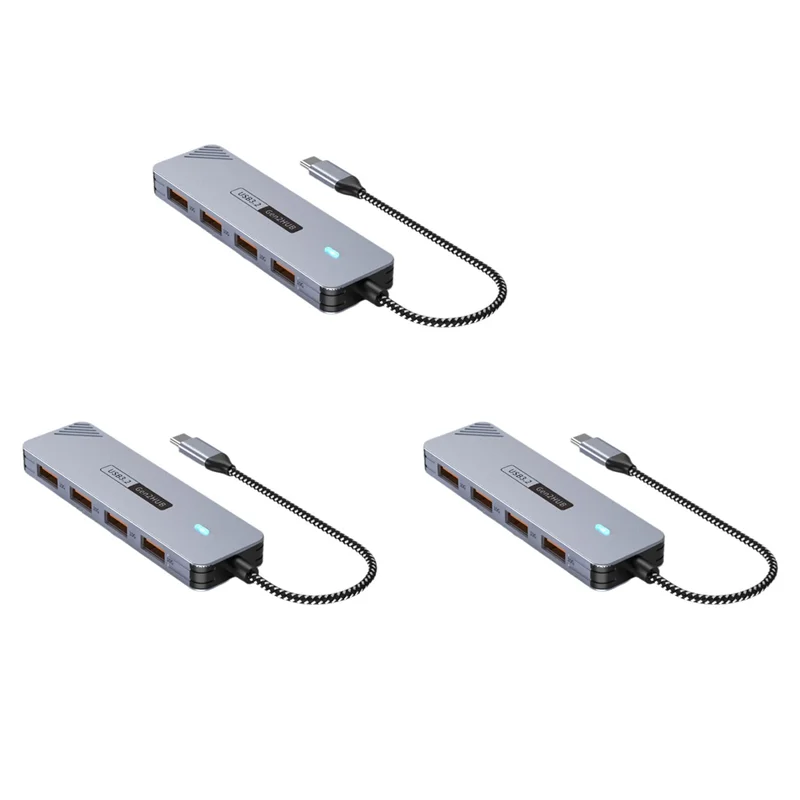BNVN-3X 10Gbps USB 3.2 GEN2 허브 USB C 허브 고속 USB 분배기 USB Type-C 3.2 허브