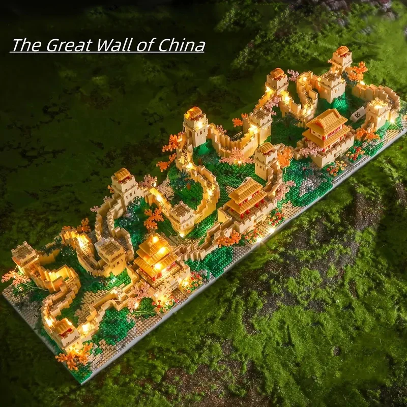 2453 Pieces of Great Wall Three-In-One DIY Model Building Blocks, Creative Educational Building Blocks Designed for Young People and Adults, Birthday Gift