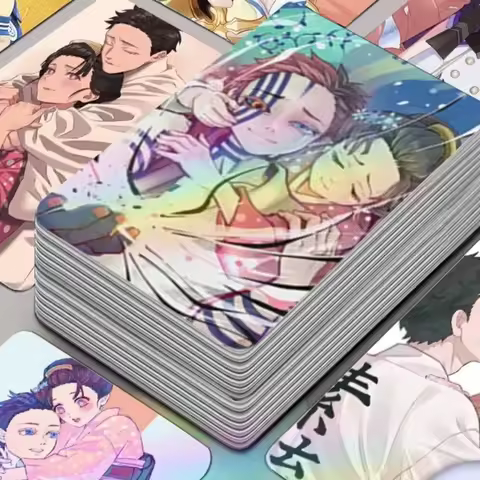 Akaza Koyuki Laser Small Card Demon Slayer: Kimetsu No Yaiba Anime Peripheral Creativity CP Laser Small Card 96 Complete Sets