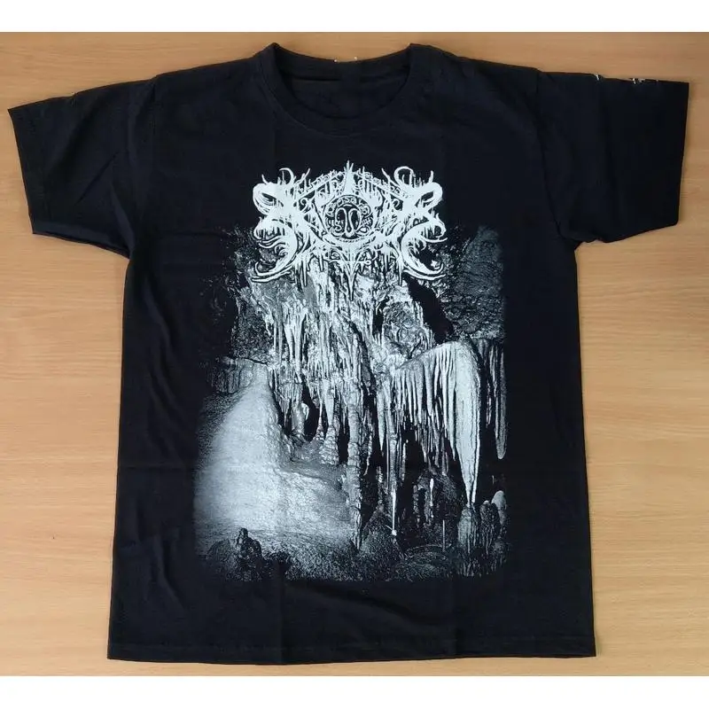 تي شيرت Xasthur Band أسود للمعجبين قطن RD260