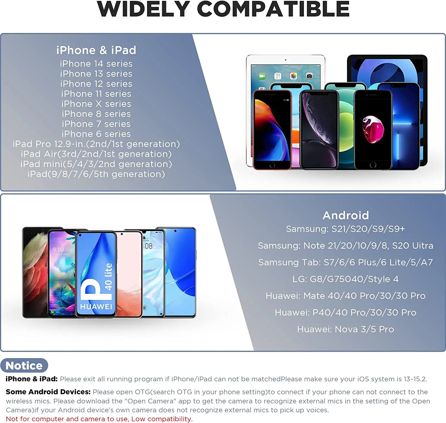 Bezprzewodowy mikrofon do klapy Lavalier dla iPhone Android typu C telefon komórkowy na żywo Streaming Youtube Vlogging BOYA MIC-W1