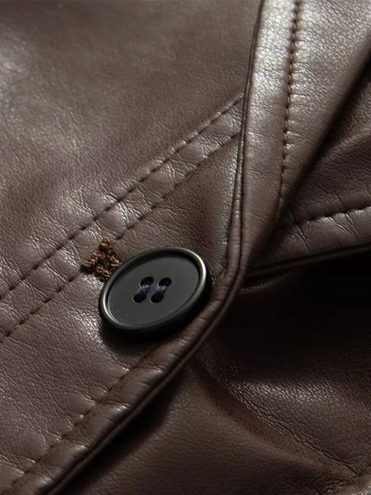 Veste amincissante en imitation cuir pour femme, mode américaine rétro cool haut de gamme, style britannique, automne et hiver