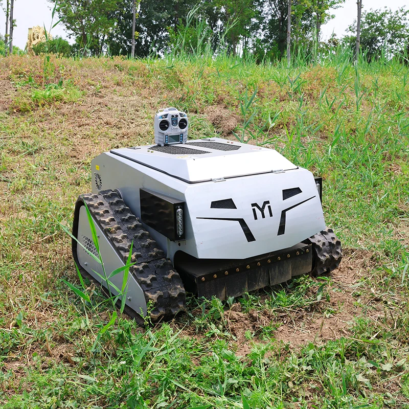 Оптовая продажа с фабрики 550 мм Беспроводная лучшая батарея с дистанционным управлением Гусеничная газонокосилка для поля гольфа