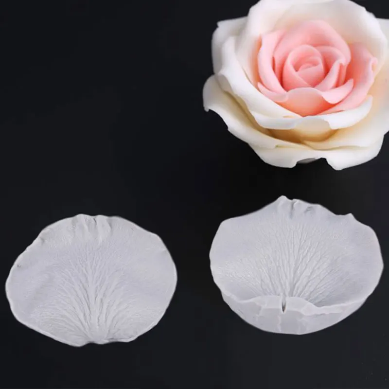 New Rose Petals Veiner Sugar Tool Meridians Flower Silicone Cake Mold Sugar tool