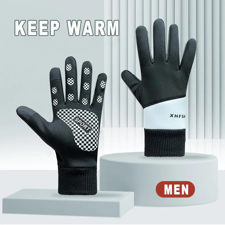 

1 Pair Winter Gloves for Men Women - Waterproof Warm Glove for Cold Weather, Thermal Gloves Touch Screen Finger for Running…