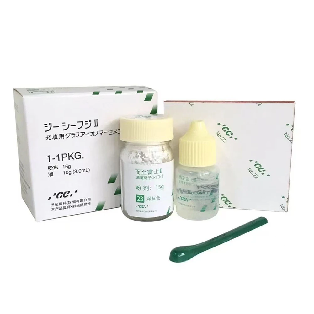 GC verre dentaire Ionomer ciment Fuji 1/2/9 verre ionisé Luting fluorure résine adhésif dents réparateur placage matériau de liaison