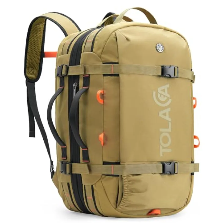 

Travel Backpack for Men Women 40L-50L Carry On Backpack with Wet Dry Compartment TSA Approved Laptop Daypack Fits 15.6" Convert
