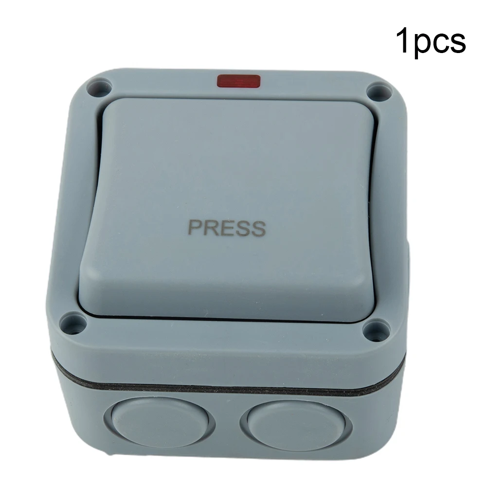 Doorbell Switch Switch Storm Resistant IP66 Light Outdoor Waterproof Weatherproof 1 GANG 2 GANG 20A 88*88*58mm