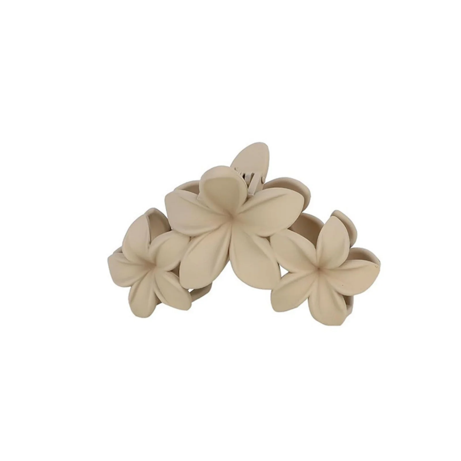 1-teiliges Set mit Blumen-Haarklammern, elegante blumenförmige Haarklammern in Neutraltinten, schicker Haarschmuck für Frauen – Detail 2