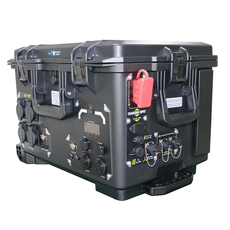 Portable Power Station 3000W Emergency Solar Electric Generator With Lifepo4 Battery Standalone 3000 Watt Device