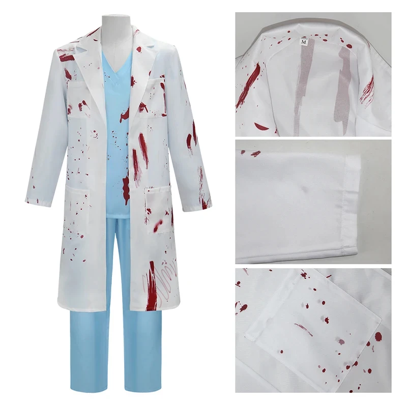 

OPHalloween cosplay bleeding doctor makeup party parody prop horror surgeon costume 8f5d][