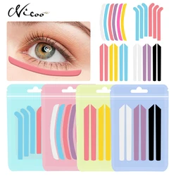 NICOO 6pcs Reusable Silicone Stripe Pads Eyelash Extension Patch Makeup Lash Lift Eye Pads Silicone Lash Extensions Eye Patches