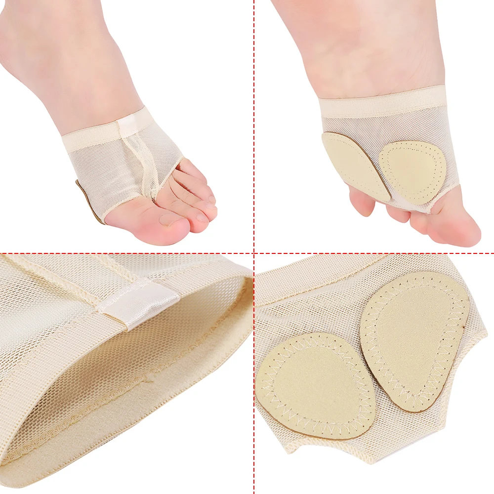 Lyrical Ballet Belly Dance Foot Thongs Dance Pad Shoes Half Sole Fitness Accessory Dance Socks Shoe Toe Pads Nude Insole Pads