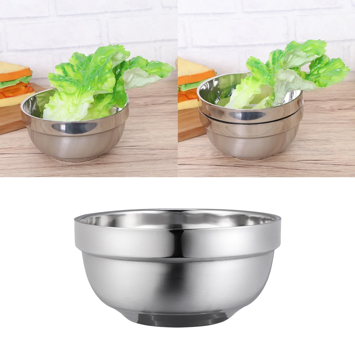 

6 Pcs Anti-scald Anti-scalding Platinum Bowl Child Soup Bowls Noodle Ramen Noodles