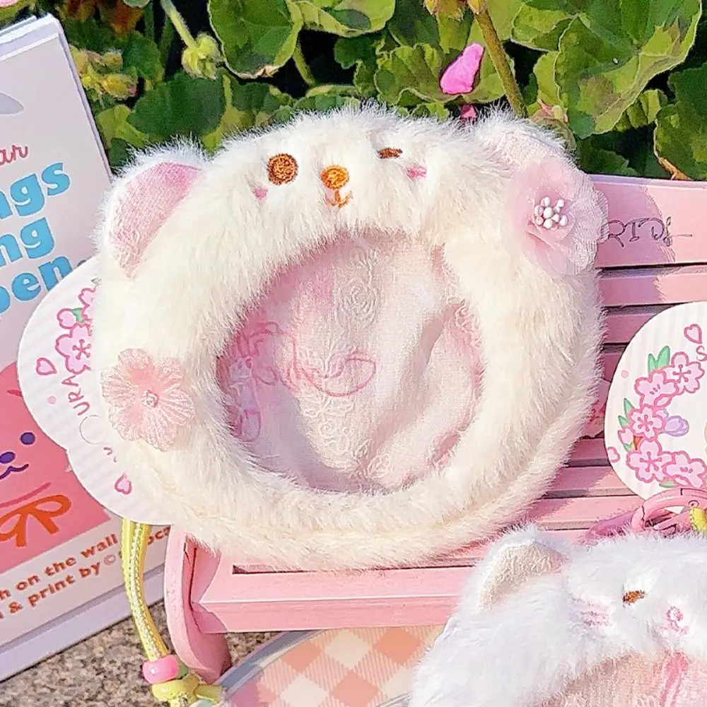 선물 플러시 동물 제로 지갑 핑크 소프트 배지 Ita 가방 만화 크리 에이 티브 고양이 플러시 지갑 야외