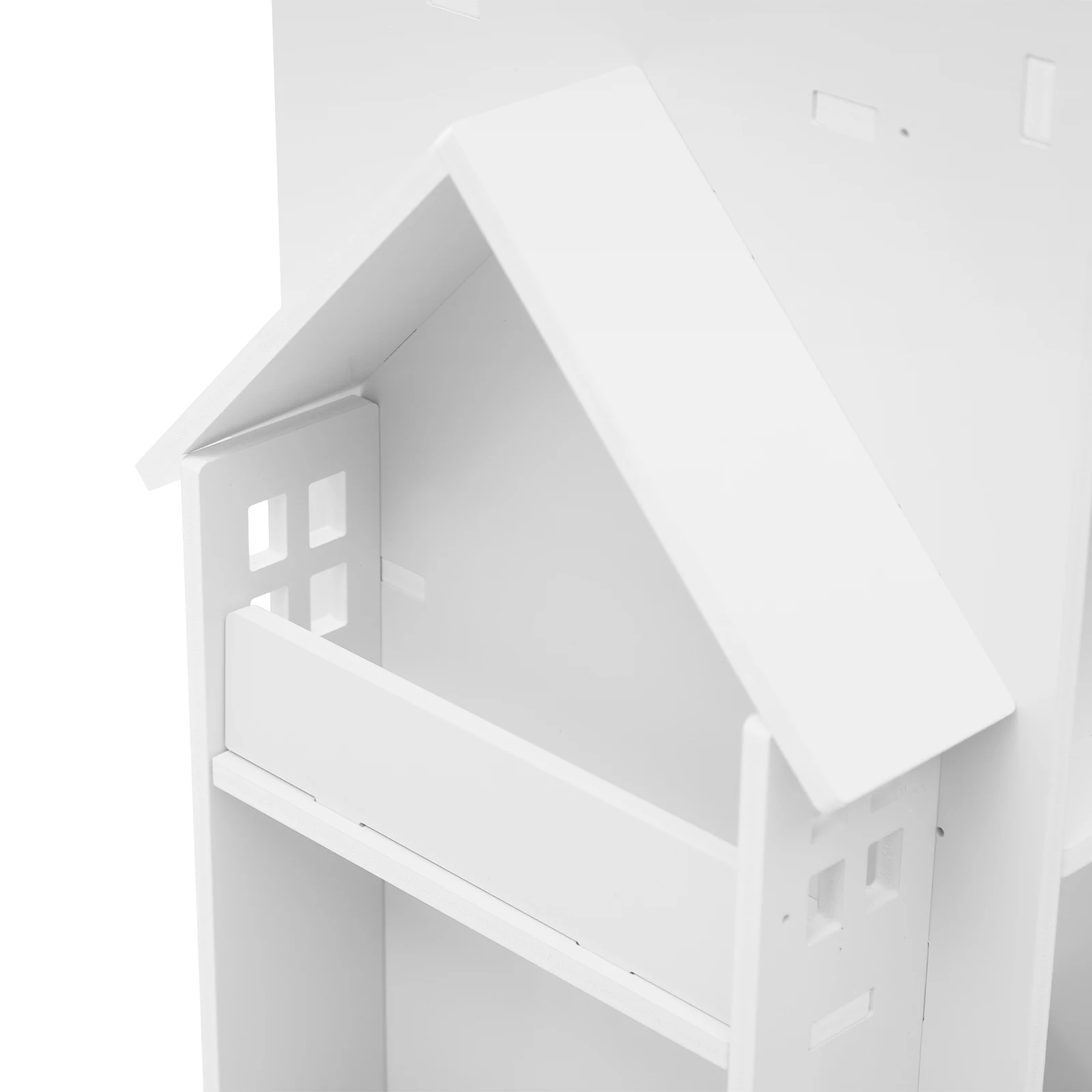 Rotating Children's Bookshelf, 95x41x41cm White Book Display Shelf, Floor Standing Bookshelf