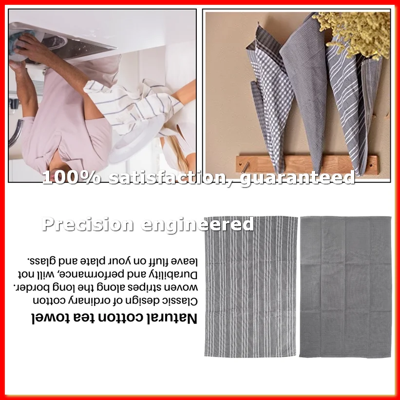 Serviettes, 1 en coton naturel, les meilleures serviettes de cuisine, torchons, absorbantes et sans peluches, lavables en machine, -A09G