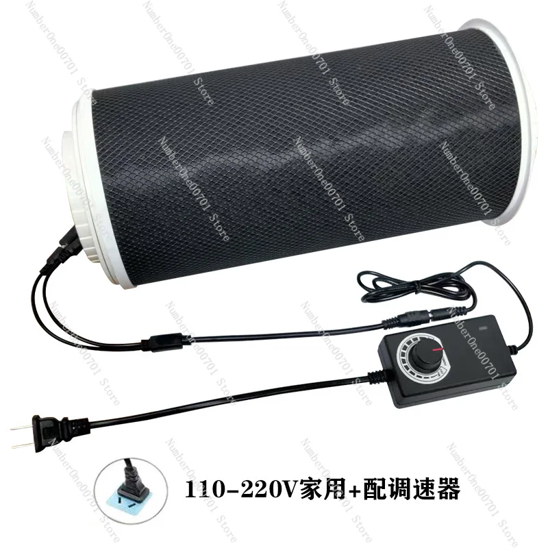 

DIY kitchen bathroom wall-mounted air purifier removes oil fume and odor exhaust fan filter element, adjustable speed 10S fan
