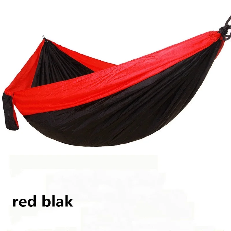 Color Parachute Hammock with Hammock Straps and Black Carabiner Camping Survival Travel Single Person Outdoor Furniture