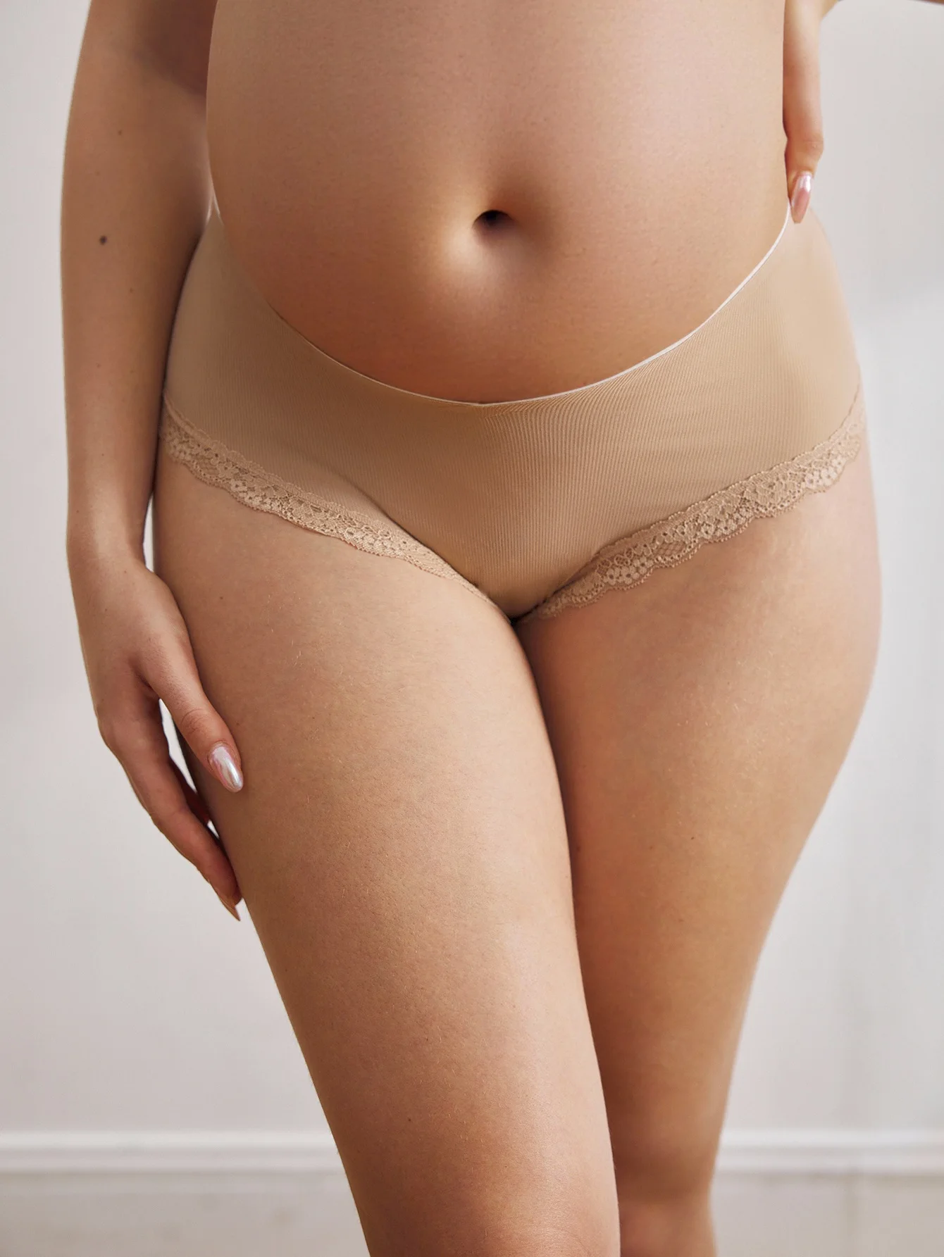 Pregnant Women'S Breathable Underwear With High Elasticity Lace And Comfortable Triangular Border Women'S Underwear