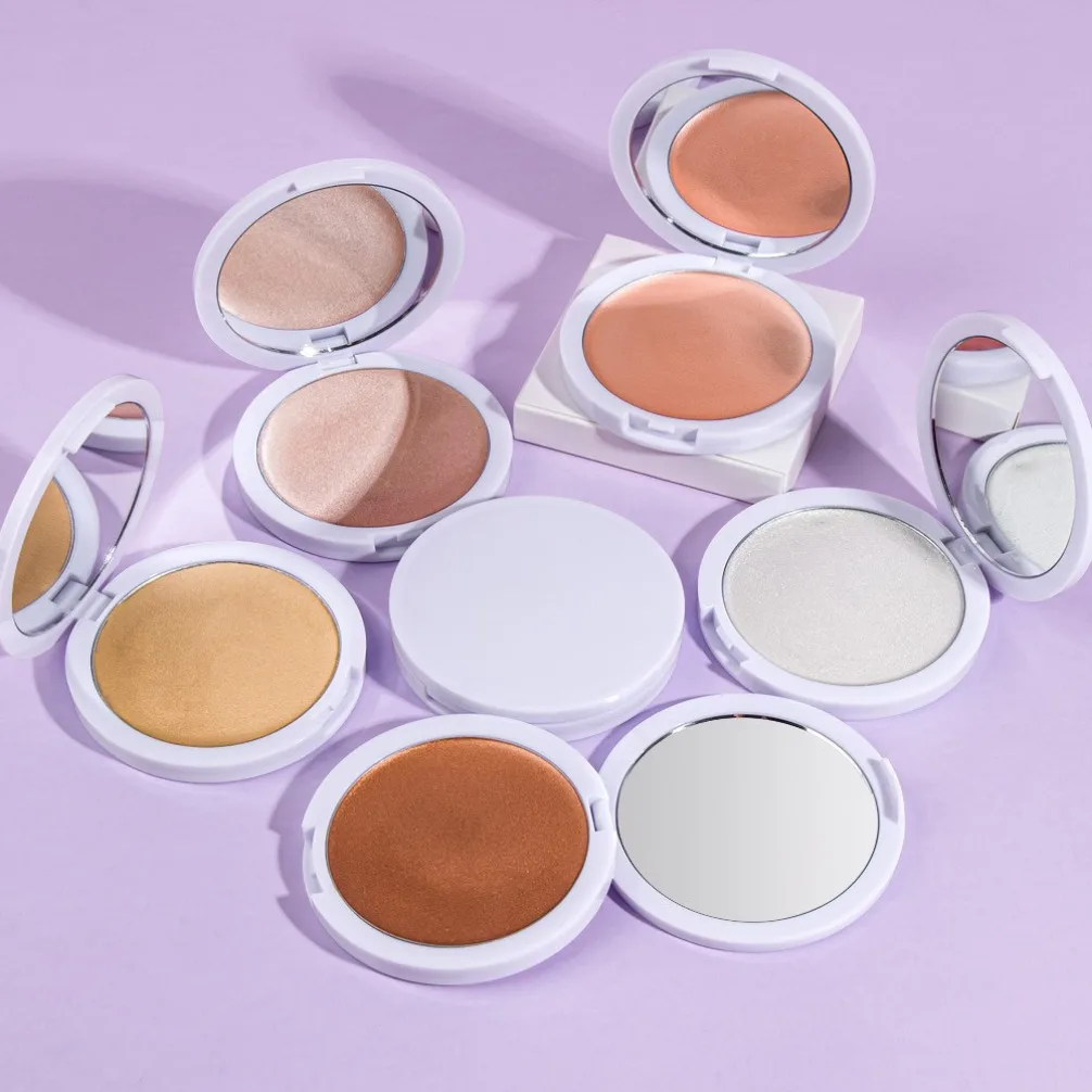 Single Color Pearl Highlighter Cream Brightening Face Silky Smooth Hydrating Private Label Custom Logo Vegan Makeup Wholesale