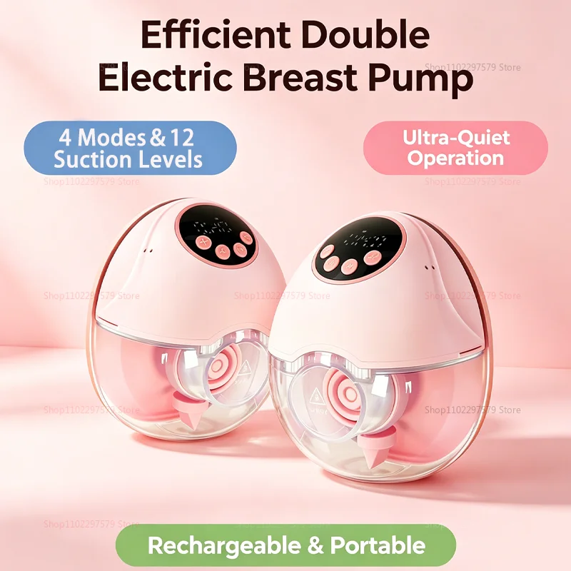 tiralatte-elettrico-indossabile-senza-mani-flangia-da-19mm-e-21mm-portatile-silenzioso-4-modalita-estrattore-di-latte-confortevole-per-mamme-che-allattano